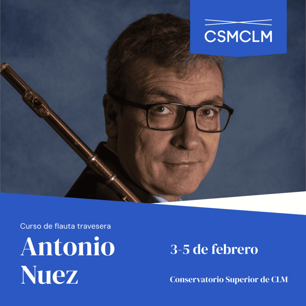 Antonio Nuez Curso de flauta en el CSMCLM